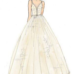 Custom Plus Size Wedding Gown